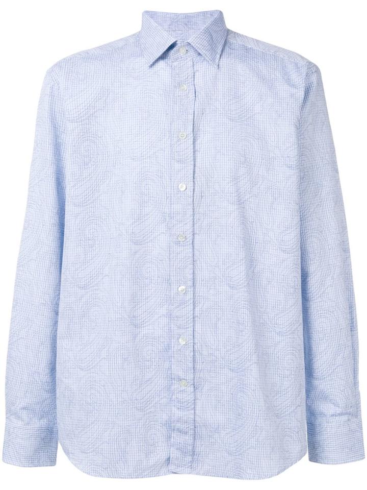 Etro Long-sleeved Patterned Shirt - Blue