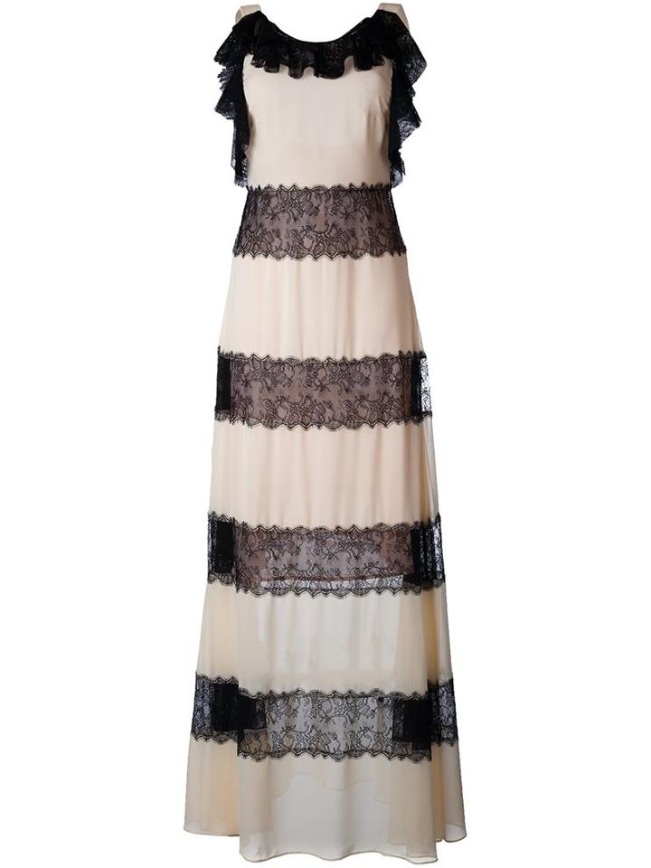 Philosophy Di Lorenzo Serafini Lace Stripe Maxi Dress