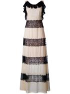 Philosophy Di Lorenzo Serafini Lace Stripe Maxi Dress