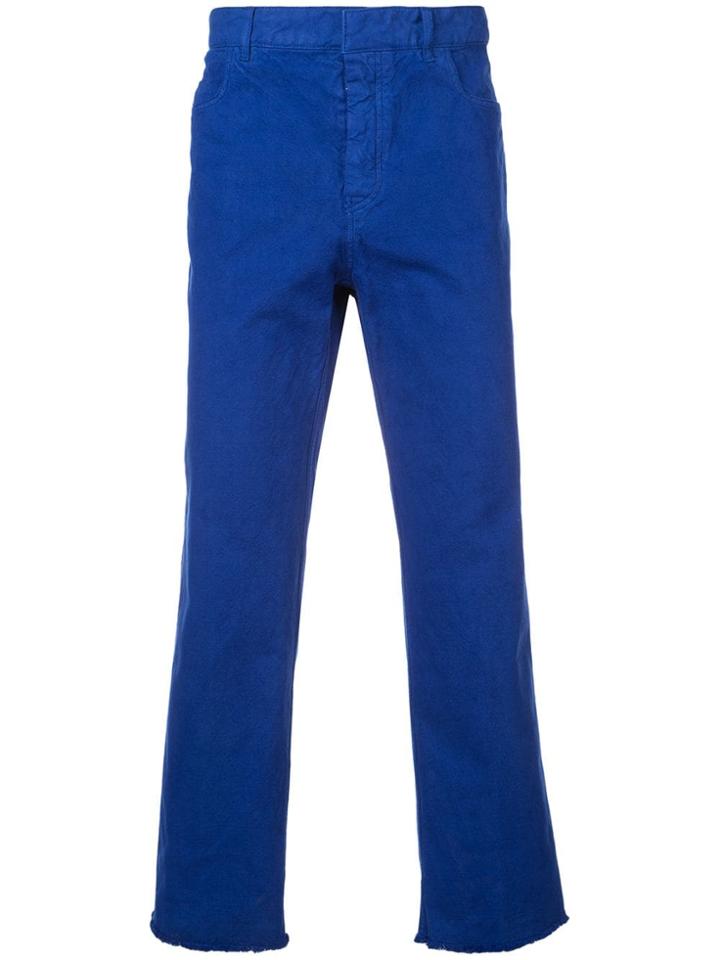 Haider Ackermann Straight Leg Trousers - Blue