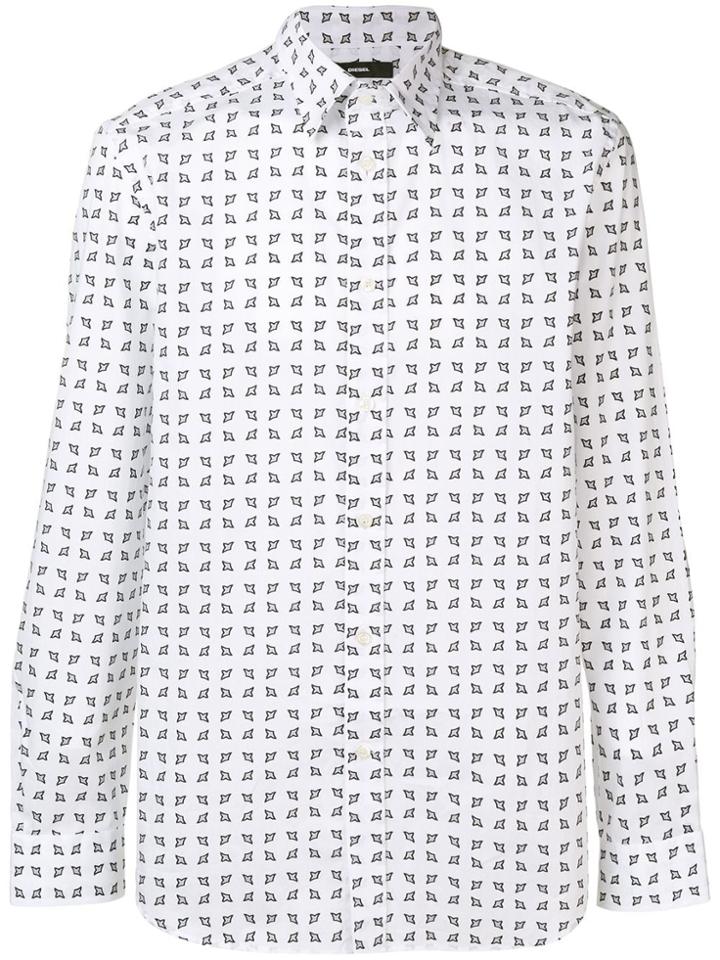 Diesel Patterned Shirt - White