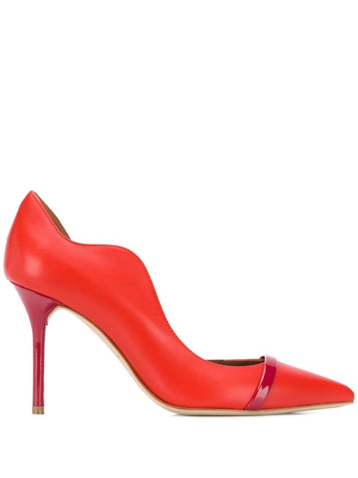 Malone Souliers Asymmetric Pumps - Red