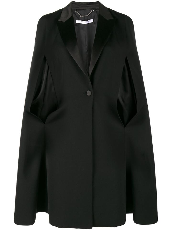 Givenchy Cape Detail Blazer - Black