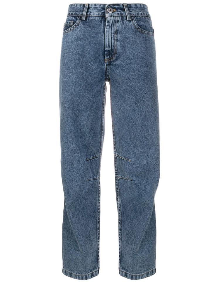 Matthew Adams Dolan High-rise Straight Jeans - Blue