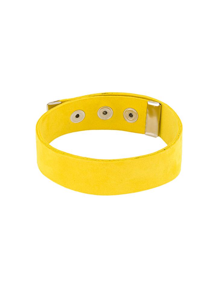 Manokhi Button Up Collar - Yellow & Orange