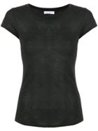 Fine Edge Short-sleeve Fitted T-shirt - Black