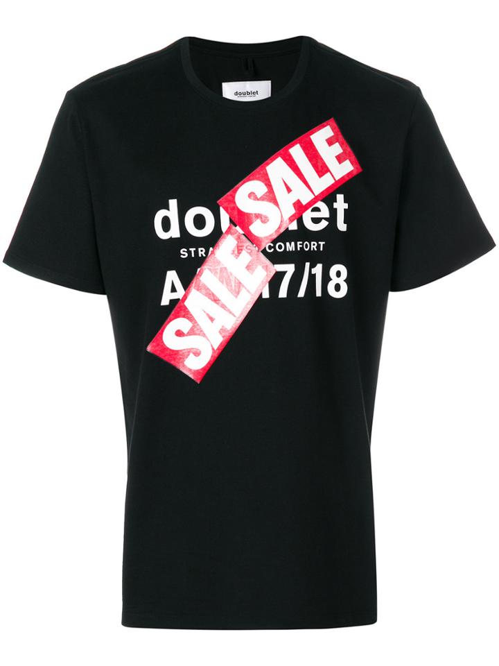 Doublet Sale Print T-shirt - Black