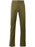 Saint Laurent Classic Slim-fit Chinos, Men's, Size: 33, Green, Cotton