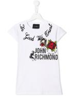 John Richmond Junior Logo T-shirt - White