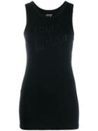 Ann Demeulemeester Embroidered Tank Top - Black