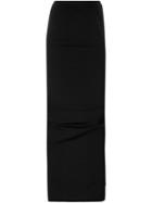 Rick Owens Maxi Tube Skirt, Women's, Size: 44, Black, Cotton/viscose/spandex/elastane