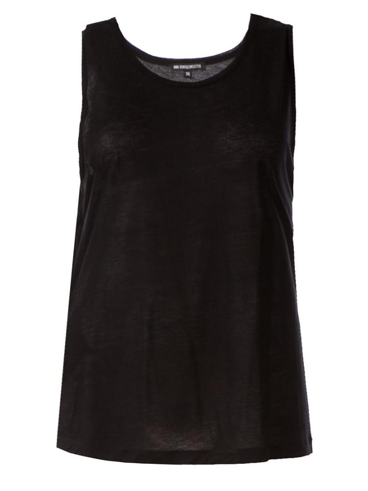 Ann Demeulemeester Rear Drawstring Fastening Tank Top