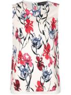 Thakoon - Layered Floral Tank - Women - Silk/polyester - 4, White, Silk/polyester