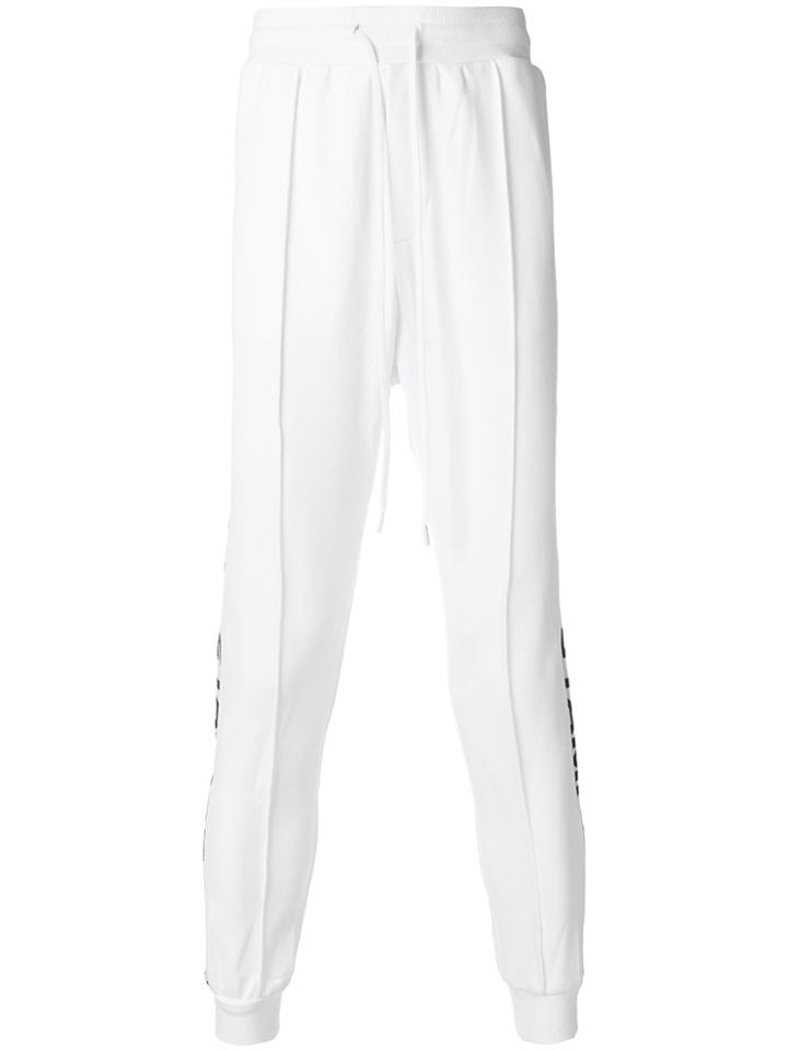 Stampd Drawstring Waist Track Pants - White