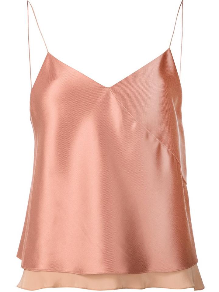 Edun Twill Satin Bias Camisole, Women's, Size: Medium, Pink/purple, Acetate/viscose