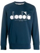 Diadora Logo Print Sweatshirt - Blue