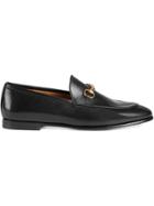 Gucci Gucci Jordaan Leather Loafers - Black