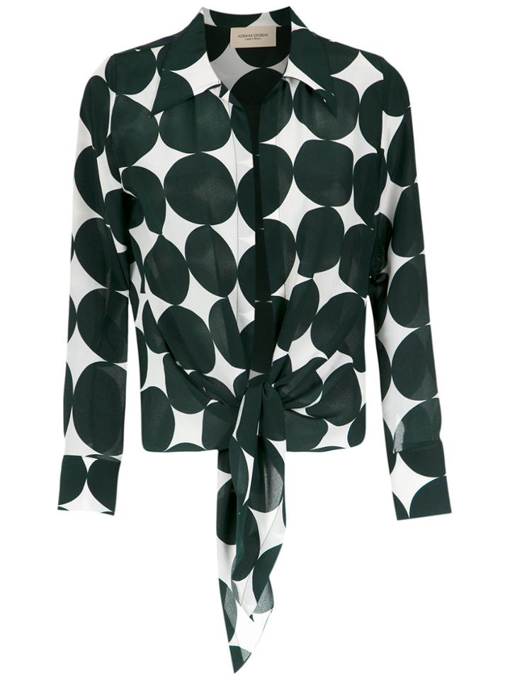 Adriana Degreas Printed Silk Shirt - Green