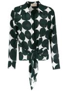 Adriana Degreas Printed Silk Shirt - Green