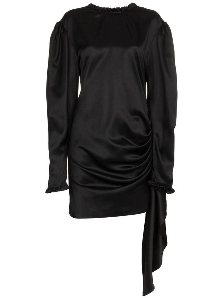 Magda Butrym Silk Backless Torance Dress - Black