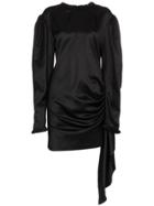 Magda Butrym Silk Backless Torance Dress - Black