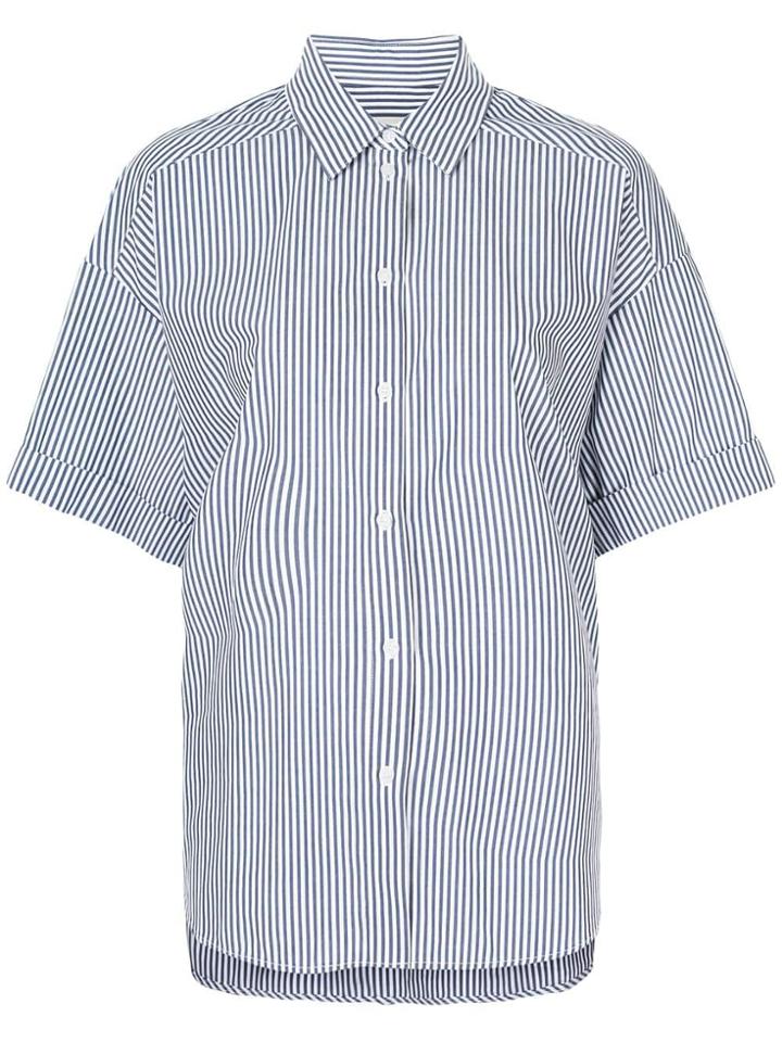 Lee Mathews Riley Boxy Short Sleeve Shirt - Blue