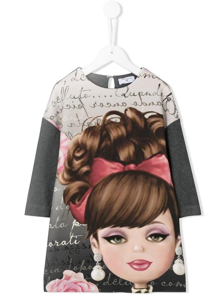 Monnalisa Girl Print Dress, Size: 10 Yrs