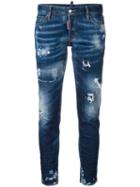 Dsquared2 Jennifer Jeans, Women's, Size: 46, Blue, Cotton/elastodiene