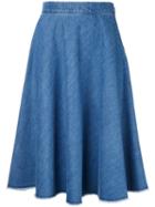 Moncler - Denim Skirt - Women - Cotton - 42, Blue, Cotton