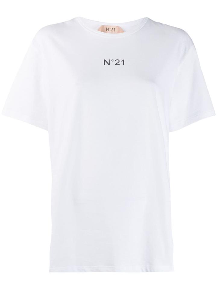 Nº21 Logo Print Crew Neck T-shirt - White