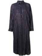 Mes Demoiselles Striped Shirt Dress - Blue