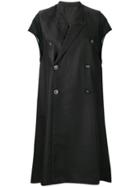 Rick Owens Oversized Trench Coat - Black