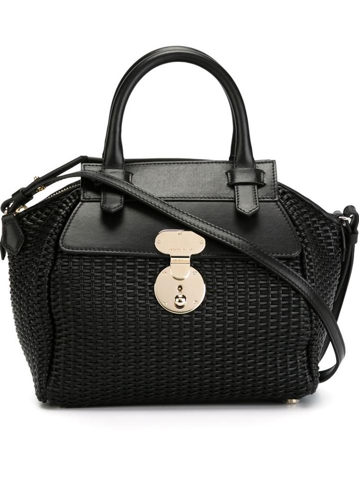 Giorgio Armani Woven Bowling Tote