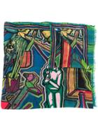 Paul Smith Graphic Print Scarf - Green
