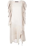 Maurizio Pecoraro Draped Dress - Neutrals
