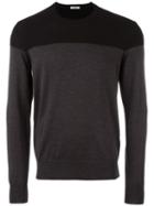 Paolo Pecora Crew Neck Jumper, Men's, Size: Large, Grey, Virgin Wool