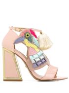 Kat Maconie Aya Embellished Sandals - Pink