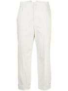 Brunello Cucinelli Cropped Tailored Trousers - White