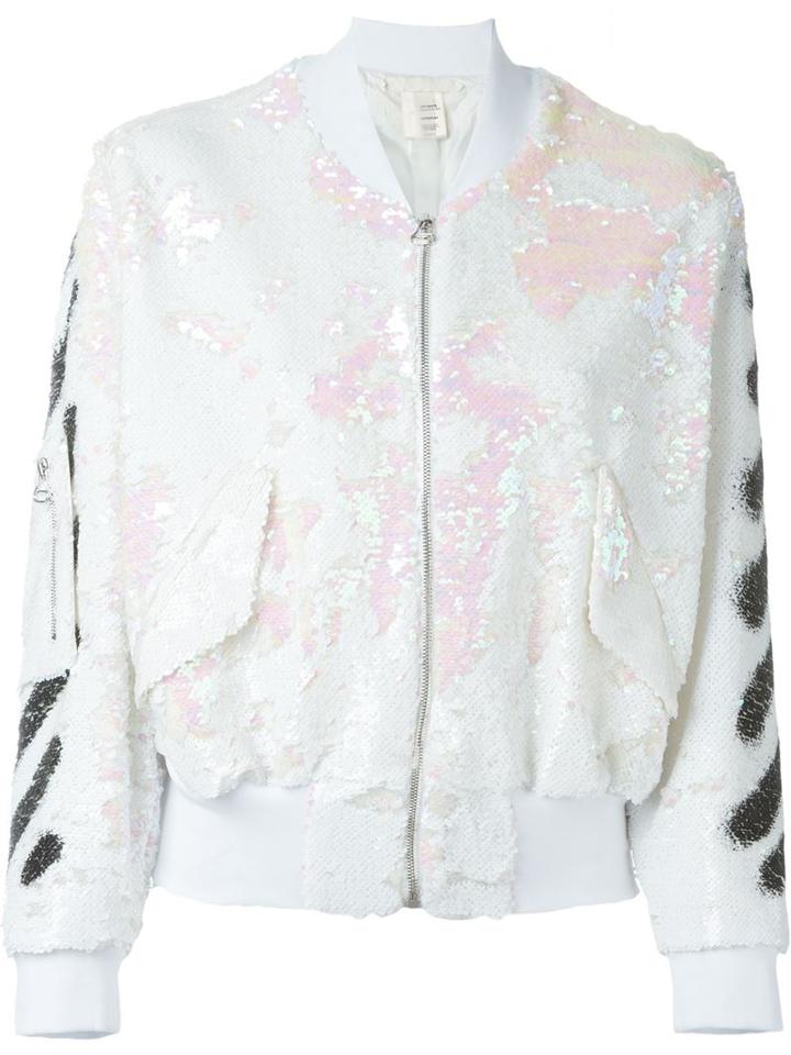 Off-white Sequins Spray Bomber