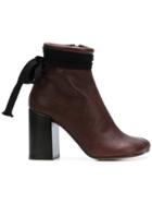 Mm6 Maison Margiela Tabi Ankle Boots - Brown