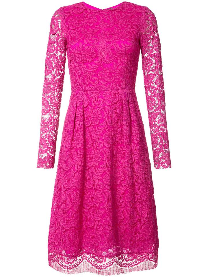Lace Dress - Women - Cotton - 2, Pink/purple, Cotton, Adam Lippes