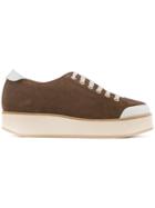 Flamingos Lace-up Sneakers - Brown