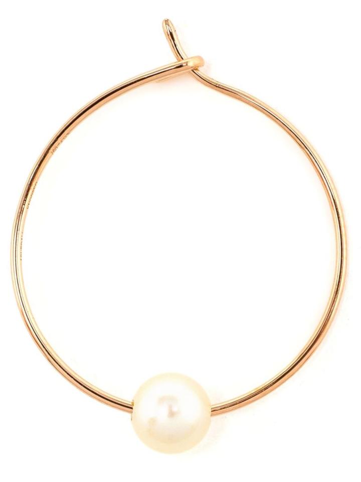 Asherali Knopfer 'louka' Gold Hoop Earring, Women's, Pink/purple
