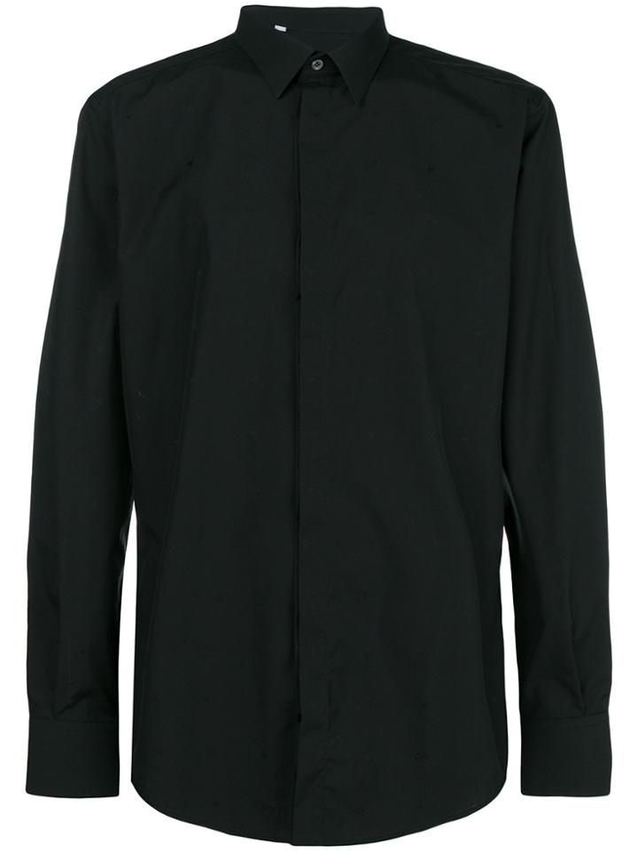 Dolce & Gabbana Classic Concealed Front Shirt - Black