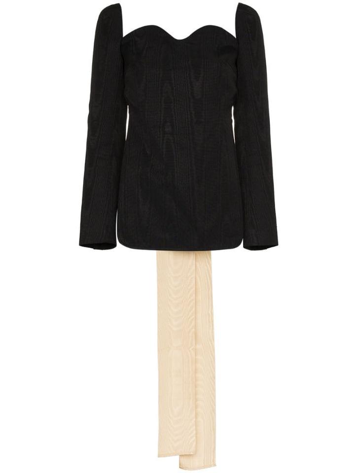 Ellery Marsden Backless Silk Blouse - Black