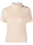 Ermanno Ermanno Buttoned-neck Sweater - Neutrals
