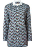 Marni Floral Print Shirt, Women's, Size: 44, Blue, Cotton