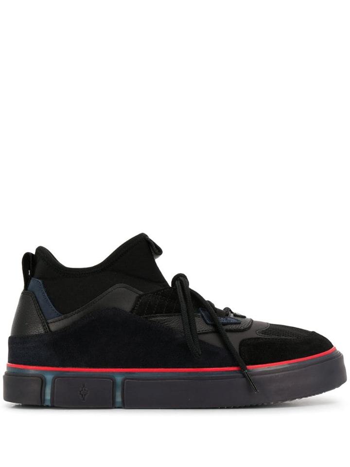 Marcelo Burlon County Of Milan Mid-top Vulcanized Sneakers - Black
