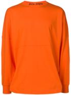 Palm Angels Logo Long-sleeve Sweatshirt - Orange