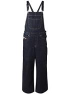Diesel Wide Leg Dungarees, Women's, Size: Small, Blue, Cotton
